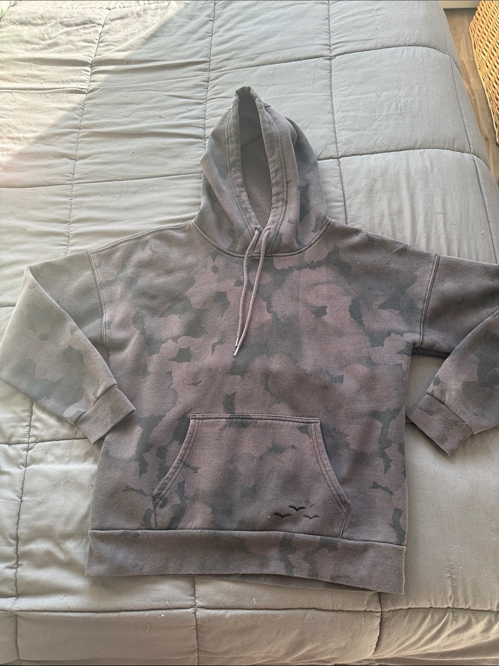 Lazypants Women's Camouflage Pullover Hoodie - Gray